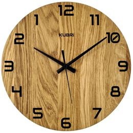 Dubové hodiny české výroby KUBRi 0028REV2 s opačným chodem