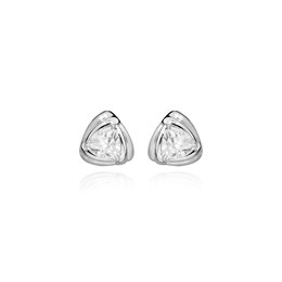 Náušnice JVD stříbrné