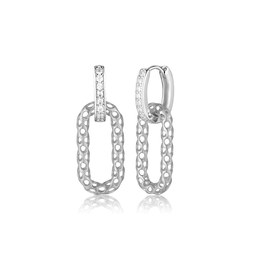 Náušnice JVD SVLE0936S75BI00 stříbrné