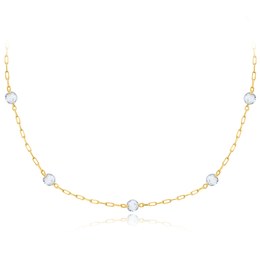 MINET Elegantní zlatý náhrdelník kulička Au 585/1000 1,70g