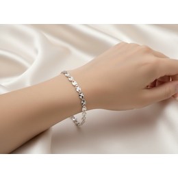 MINET Zlatý náramek srdíčko Au 585/1000 1,00g