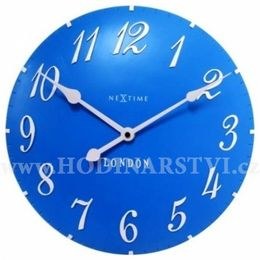 Hodiny NEXTIME 3084bl v aglickém retro stylu 35cm