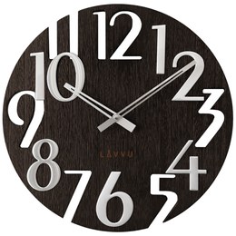 KUBRi 0600 - luxusní dubový stolek a nástěnné hodiny