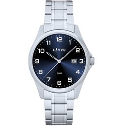 LAVVU Ocelové pánské hodinky GLIMT Blue LWM0321