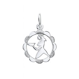 Stříbrný přívěs zvěrokruh Panna - kytička