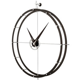 Nomon Doble ON 80cm - exkluzivní hodiny z kovu a dřeva