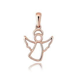 MINET Elegantní zlatý přívěs z růžového zlata anděl Au 585/1000 0,55g