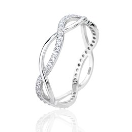 Prsten JVD SVLR1308XJ6BI stříbrný