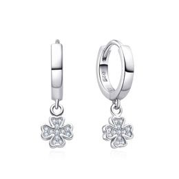 MOISS stříbrné náušnice ČTYŘLÍSTEK