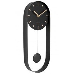 Designové kyvadlové nástěnné hodiny Karlsson KA5822BK 50cm
