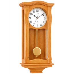 JVD NR2219.1 - Dřevěné kyvadlové hodiny řízené signálem s mnoha funkcemi
