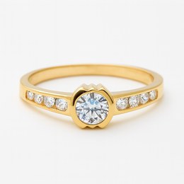 Zlatý prsten se zirkony