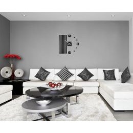 Flexistyle z54g - dubové nalepovací hodiny s průměrem 50-75 cm