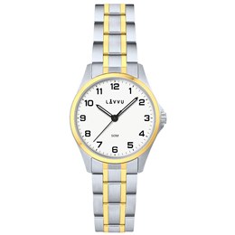 LAVVU Ocelové dámské hodinky GLIMT Silver-gold LWL5081