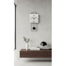 Hodiny CalleaDesign 10-301-14 62 cm caffe latte