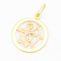 Zlatý přívěsek ze žlutého a červeného zlata zvěrokruh Střelec