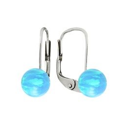 MOISS stříbrné náušnice OPÁL