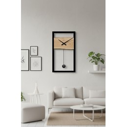 Hodiny CalleaDesign 10-004-65 Breath 30 cm vínová červená