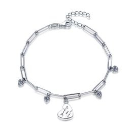 MOISS stříbrný náramek SRDCE