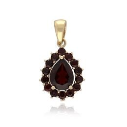 MOISS přívěsek ze žlutého zlata GRANÁT