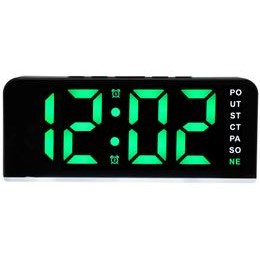 JVD SB8033.1 - Svítící budík s názvem dne v češtině