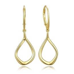 MINET Elegantní pozlacené stříbrné 925/100 náušnice JMAS0356GE00