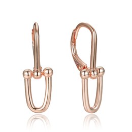 MINET Moderní pozlacené stříbrné náušnice