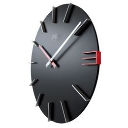 KUBRi HRC0094 - Velké dubové hodiny řízené signálem s tichým chodem