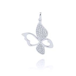 MOISS přívěsek z bílého zlata MOTÝL