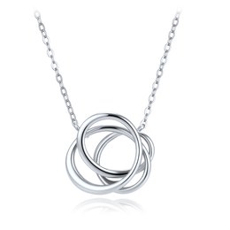 MINET Elegantní stříbrný 925/1000 náhrdelník JMAS0350SN50