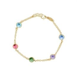 Stříbrný zlacený náramek Victoria Cruz A0961-MDP