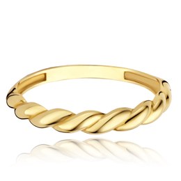 MINET Elegantní zlatý prsten Au 585/1000 JMG0284WGR