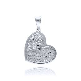 MOISS přívěsek z bílého zlata SRDCE