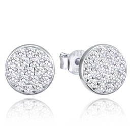 MINET Stříbrné náušnice se zirkony