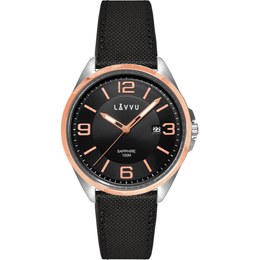 Pánské hodinky se safírovým sklem LAVVU LWM0099 HERNING Rose Gold