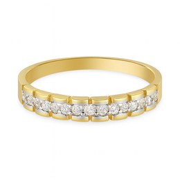 Zlatý prsten se zirkony