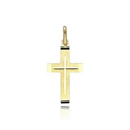 MOISS přívěsek ze žlutého zlata KŘÍŽEK