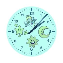 TFA 60.3550.04 - Nástěnné hodiny řízené DCF signálem - mátové