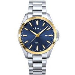 LAVVU 20 ATM Pánské hodinky ISBRYDER Gold-blue