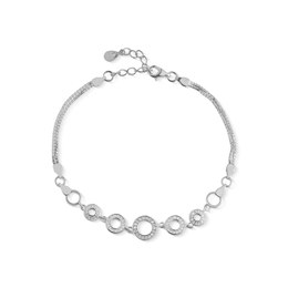 Náramek JVD SVLB0537XD5BI18 stříbrný