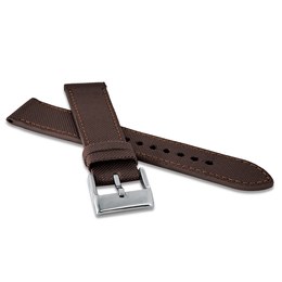 LAVVU LSABC22 Hnědý řemínek z nylonu a luxusní kůže Top Grain - 22