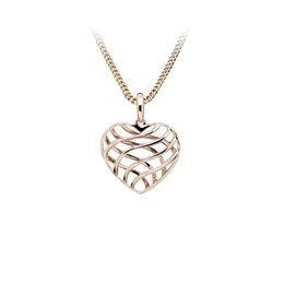 MOISS stříbrný přívěsek SRDCE ROSE