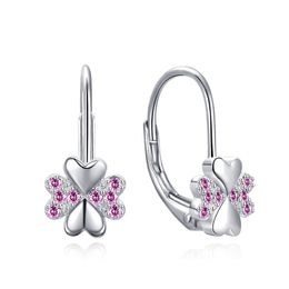 MOISS stříbrné náušnice ČTYŘLÍSTEK