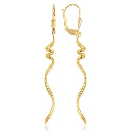 MINET Elegantní zlaté náušnice s patentem Au 585/1000 2,65g