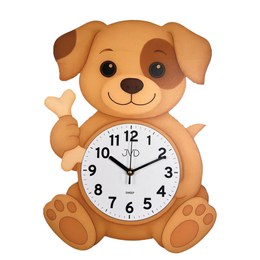 JVD HJ115 - Dětské hodiny s tichým chodem a krásným pejskem