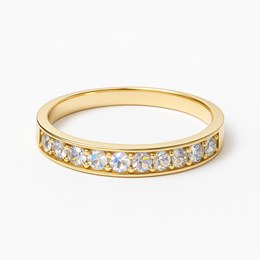 Zlatý prsten se zirkony