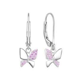 MOISS stříbrné náušnice MOTÝL