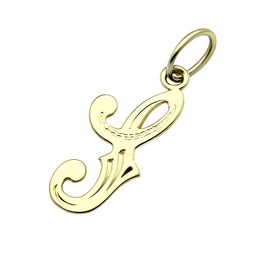 Zlatý přívěsek písmeno S