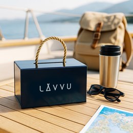 LAVVU Rose gold dámské titanové hodinky EINA LWL5052