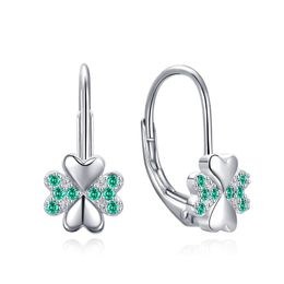 MOISS stříbrné náušnice ČTYŘLÍSTEK